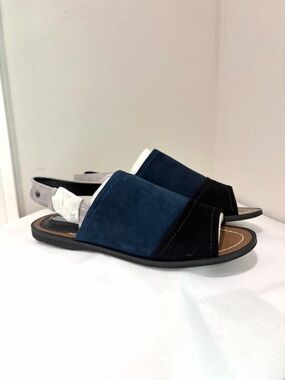 Charles David Zianna Colorblock Suede Open Toe Slingback Sandal